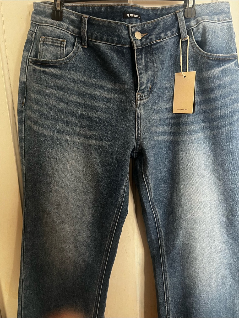 Flannels Women's Boot Cut Jeans in Medium Blue Wash